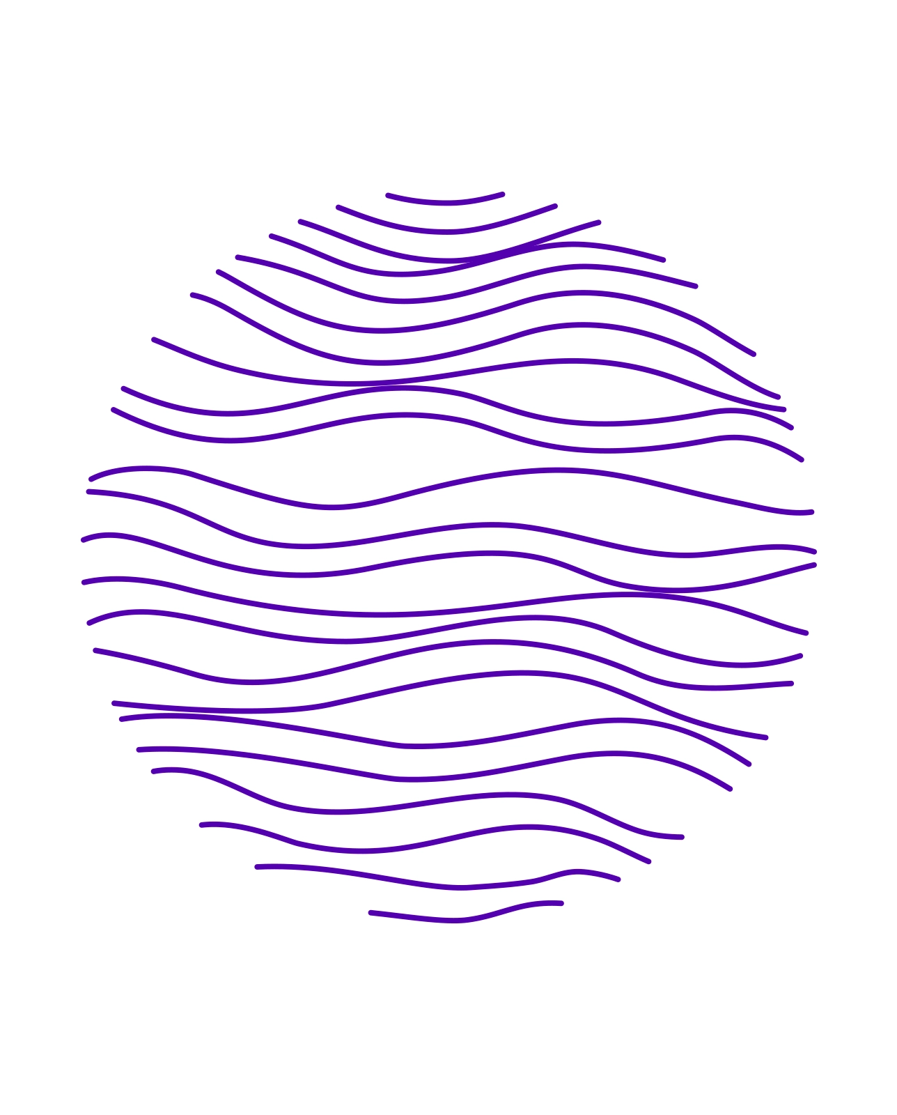 onesolute brand artwork — violet wave lines